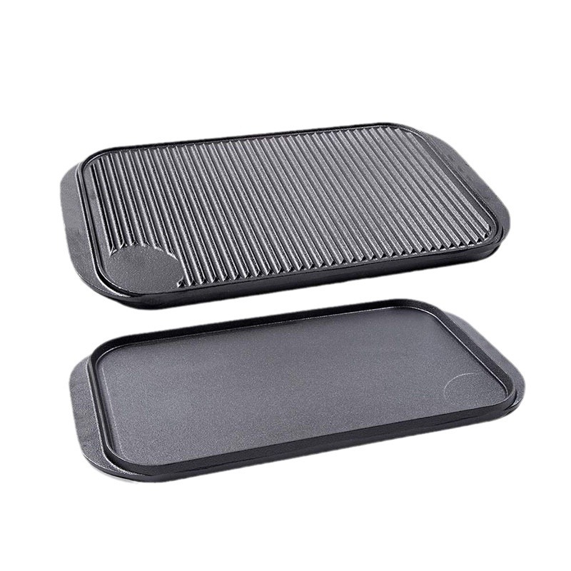 Khay gang nướng BBQ 2 mặt nướng hải sản vân nổi T055