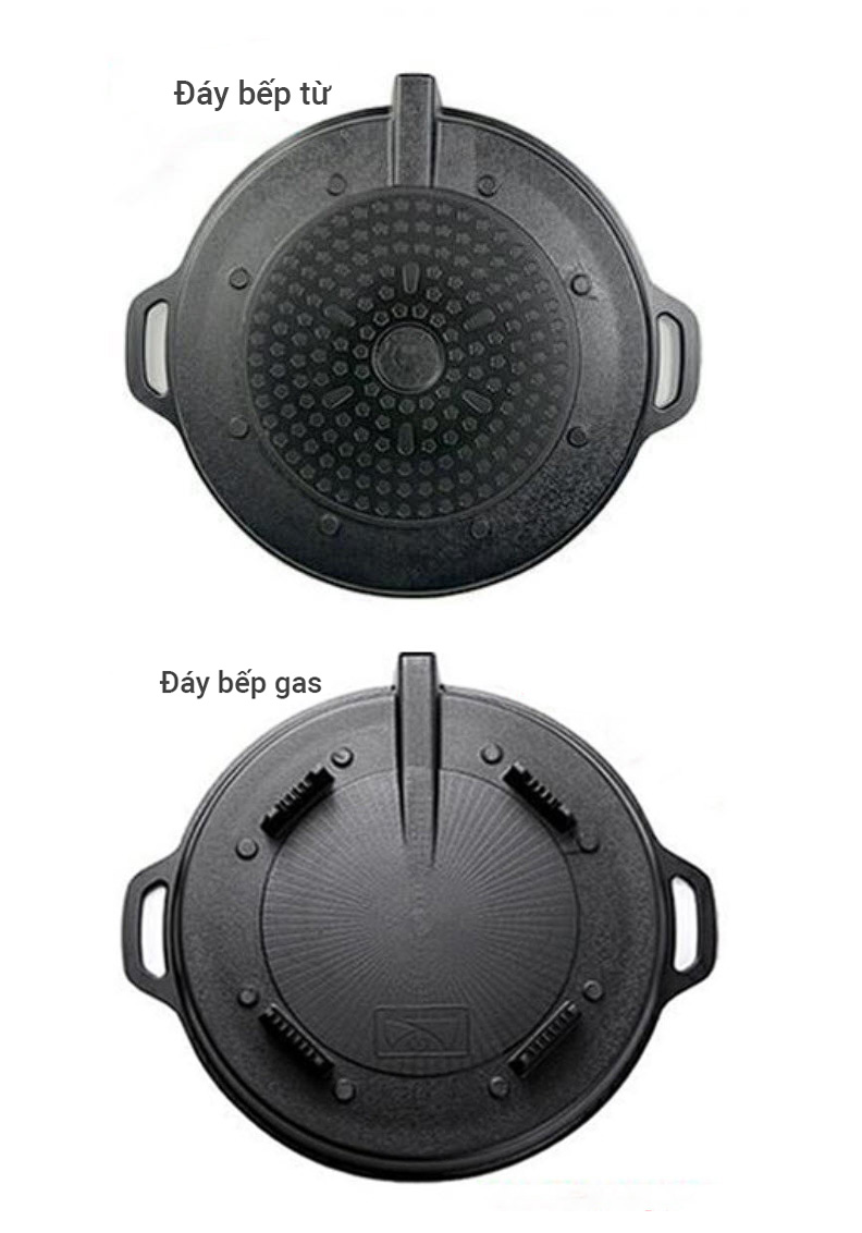 Vỉ nướng nhôm 33cm phủ đá Maifan chống dính KS32A