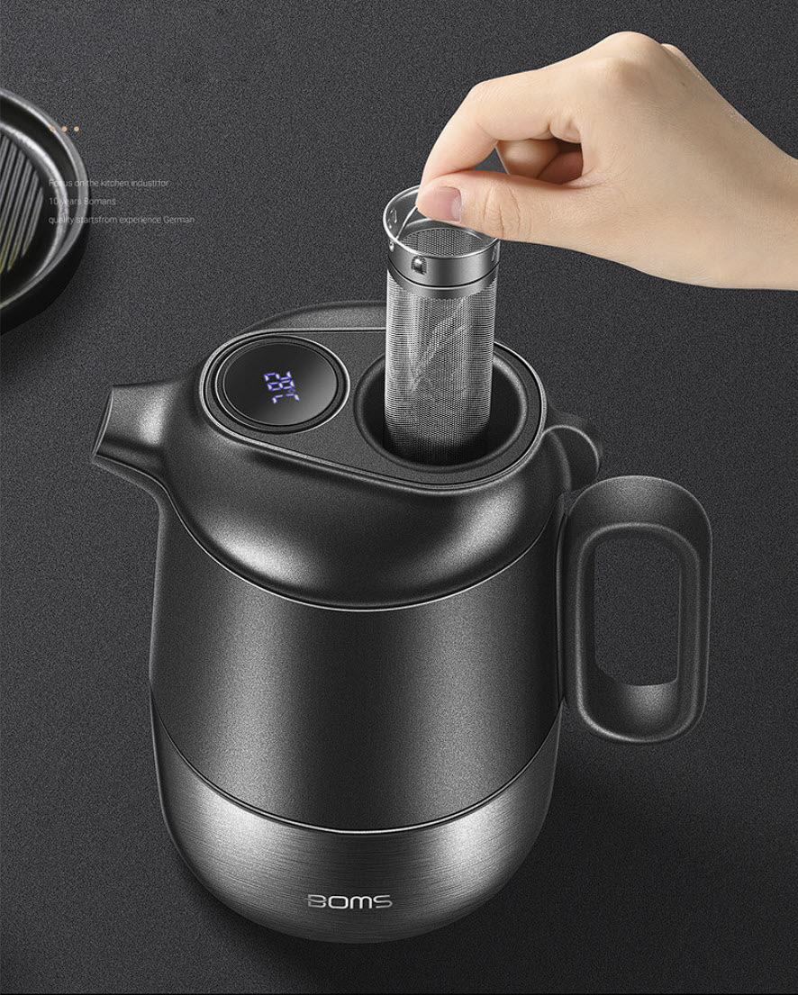 Bình pha trà giữ nhiệt inox y tế 316 dung tích 1L6 BOM15