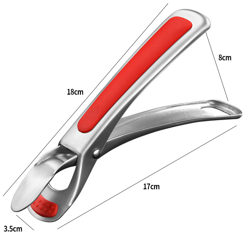 Kẹp gắp bát đĩa nóng inox 304 kẹp gắp đồ nóng chống trượt BOM17
