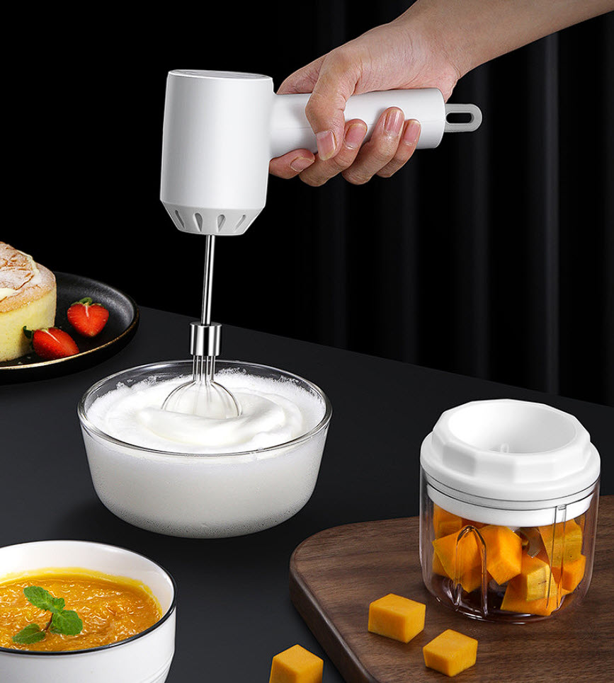 Máy xay tỏi ớt đánh trứng cầm tay mini BOM18