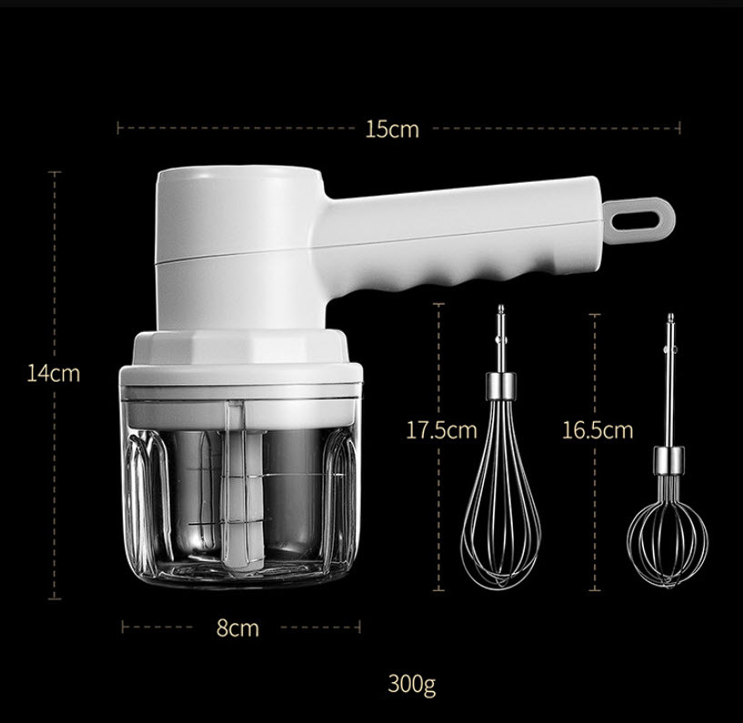 Máy xay tỏi ớt đánh trứng cầm tay mini BOM18