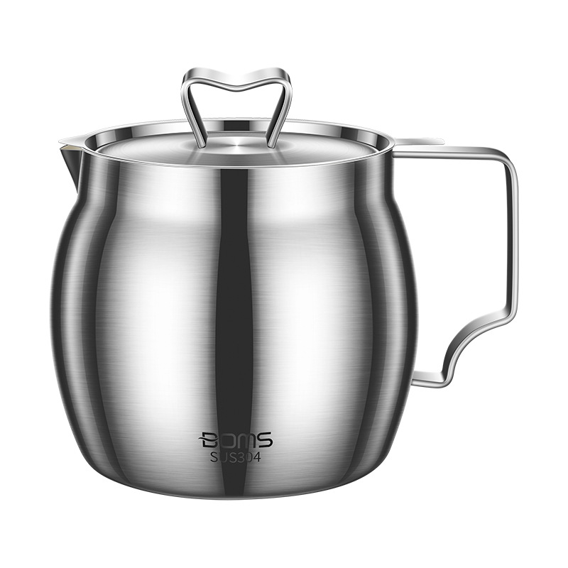 Ca lọc dầu ăn lọc cặn 1L6 inox 304 phủ gốm BOM19