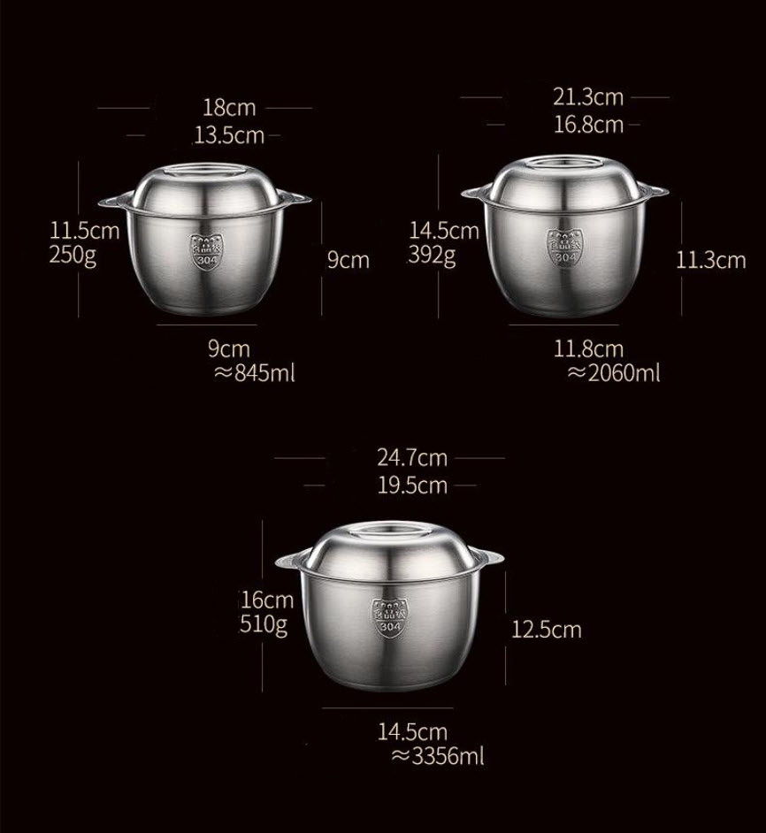 Hũ đựng gia vị bếp ăn công nghiệp nhà hàng inox 304 HQ27