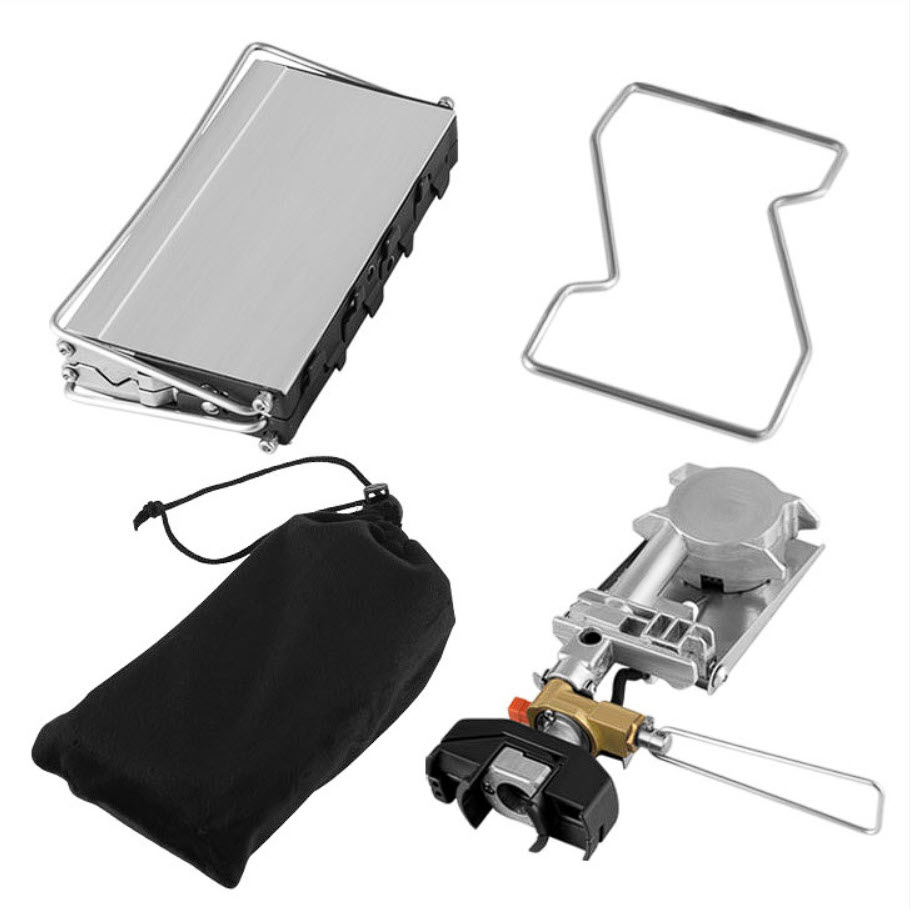 Bếp gas cắm trại gấp gọn chống gió bếp gas camping XCT09