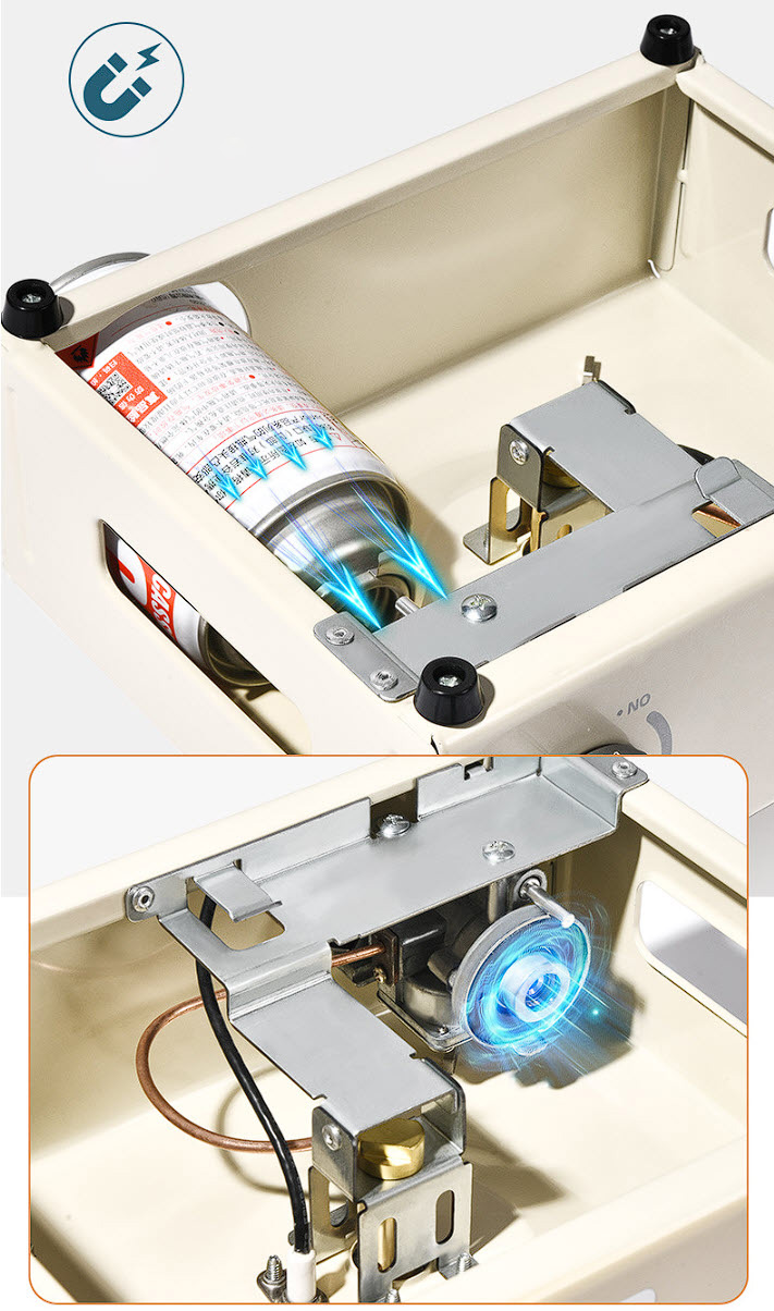 Bếp gas cắm trại bếp gas mini du lịch thép tĩnh điện YG003