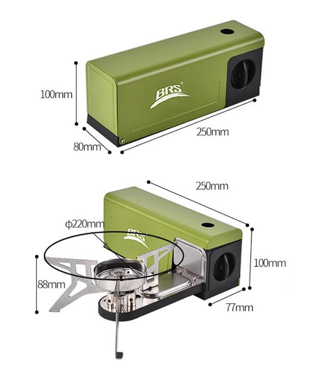 Bếp gas cắm trại gấp gọn bếp gas đi dã ngoại BRS97