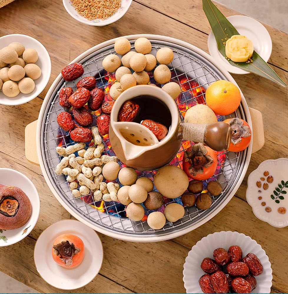 Bếp nướng than hoa để bàn 30cm cho nhà hàng và mang du lịch TY011A