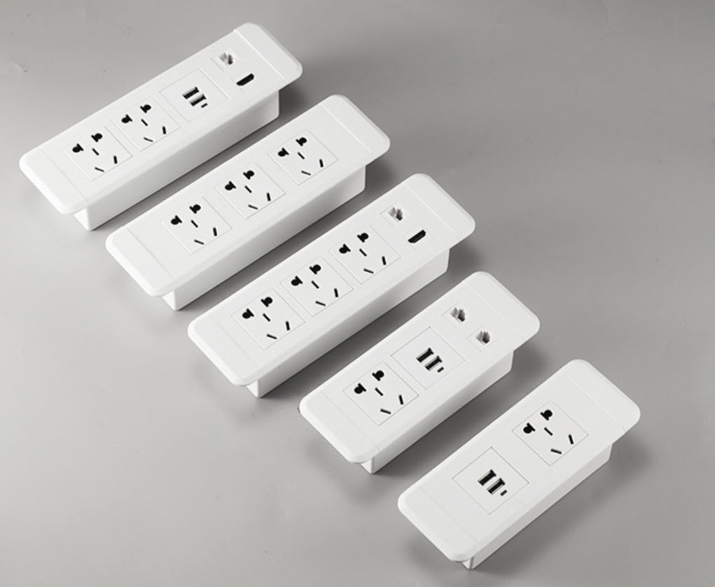 Ổ cắm âm bàn cạnh đầu giường ngủ đa năng nhiều cổng HBH011