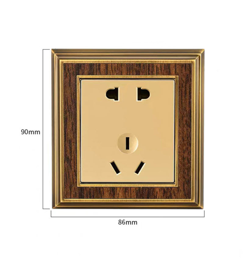 Công tắc ổ cắm âm tường European vintage toggle pc MKH14 type 86