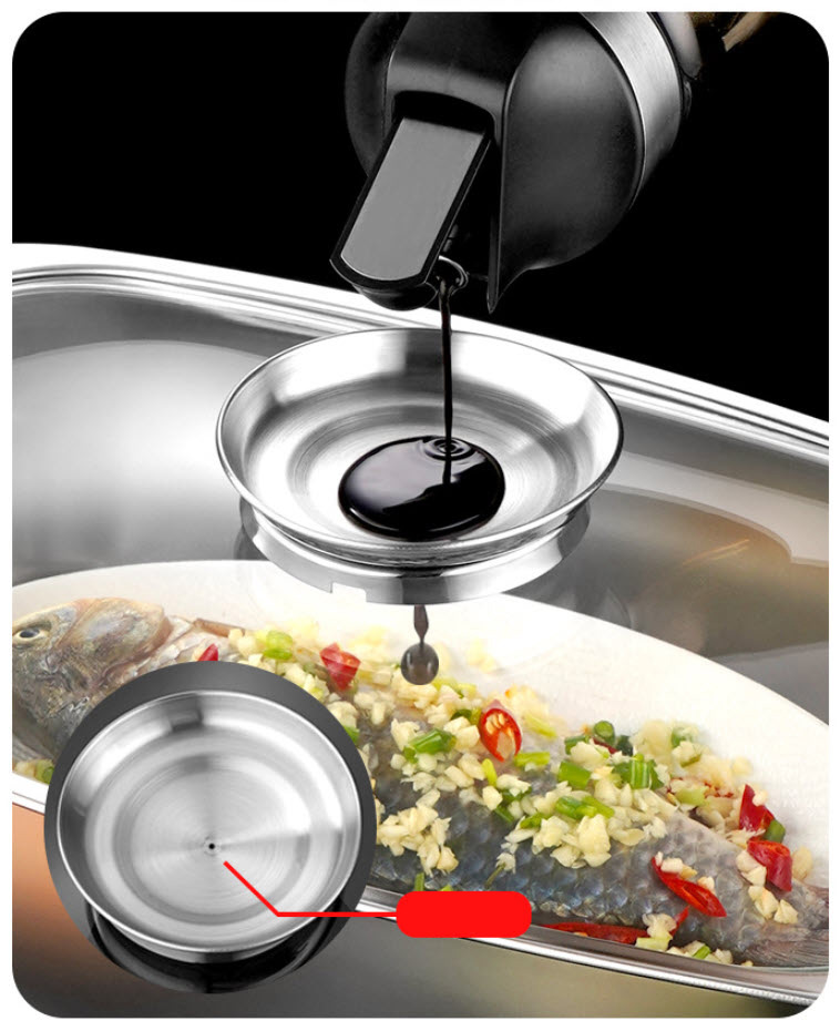 Nồi hấp cá nồi luộc gà hấp hải sản rau củ dimsum inox 304 JAK304