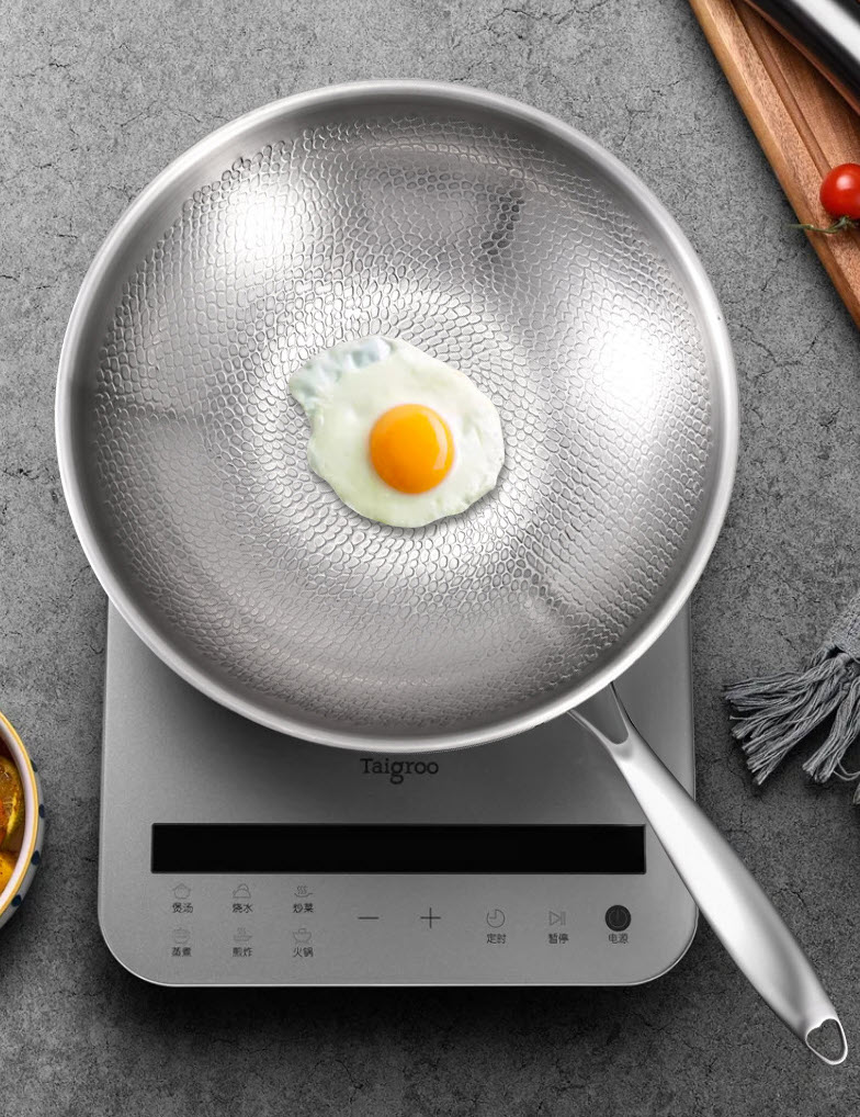 Chảo bầu titanium cao cấp chống dính tự nhiên 30-34cm CYTG32