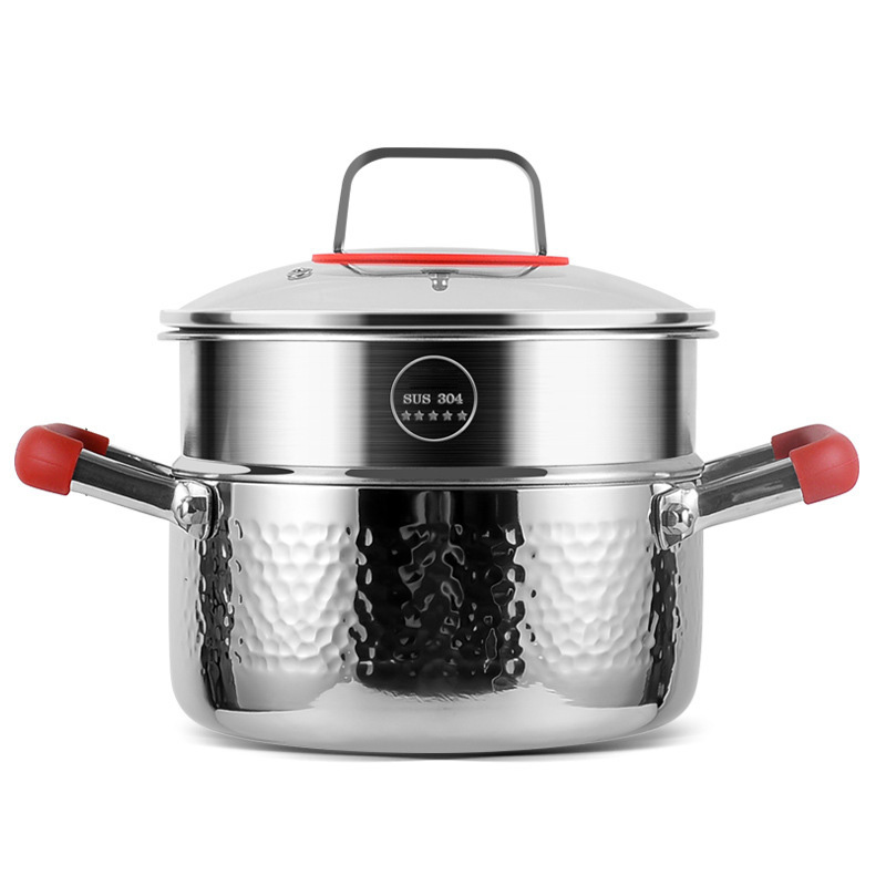 Nồi inox y tế 316 cao cấp kèm vỉ hấp size 20-30cm KQTGA1
