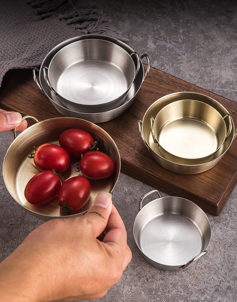 Chén inox đựng gia vị kim chi topping ăn đồ nướng CCD020