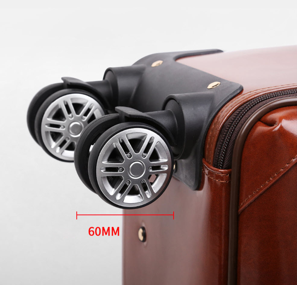 Vali kéo du lịch Lapoe Da Bò thật size 16-20 inch LB6816