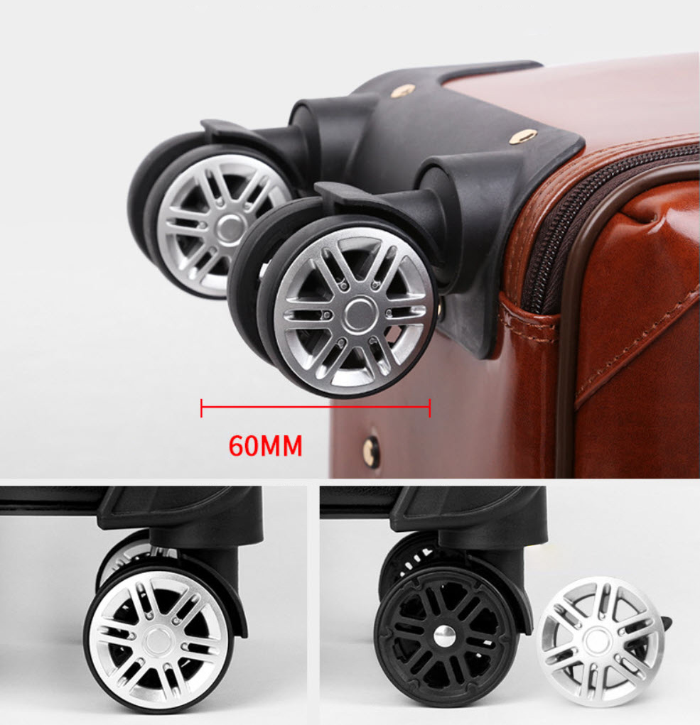Vali kéo du lịch Lapoe Da Bò thật size 16-20 inch LB3016