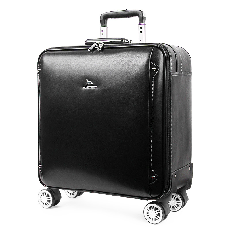 Vali kéo du lịch Lapoe Da Bò thật size 16-20 inch LB4116