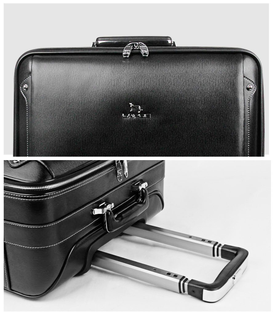 Vali kéo du lịch Lapoe Da Bò thật size 16-20 inch LB4116