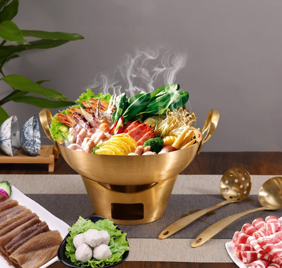 Nồi lẩu đồng TomYum bộ lẩu đồng dùng cồn SLT11