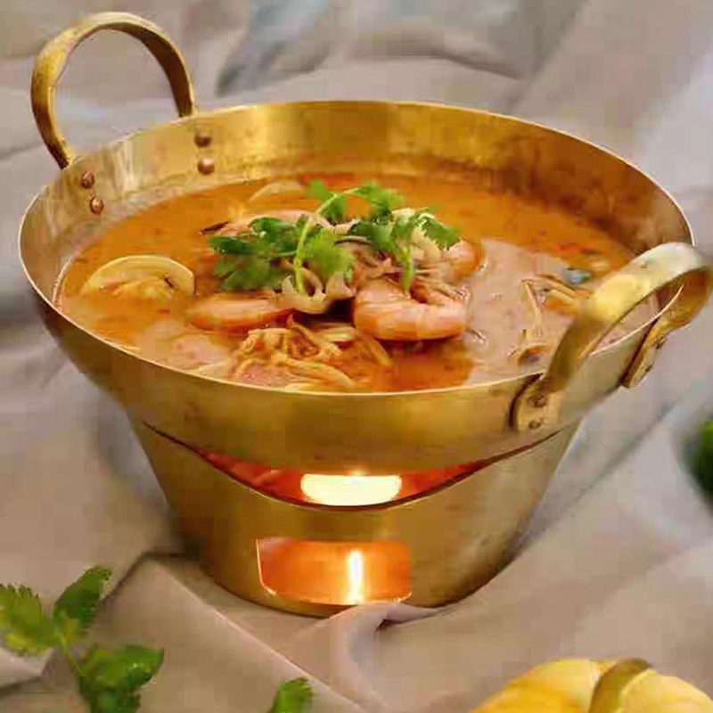 Nồi lẩu đồng TomYum bộ lẩu đồng dùng cồn SLT11