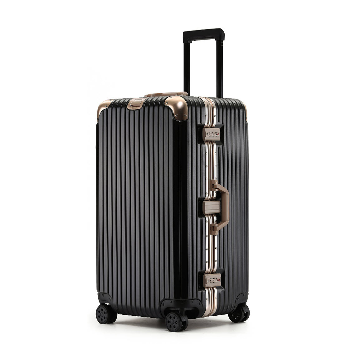 Vali kéo du lịch viền nhôm khóa đôi TSA size 20-34inch T1901