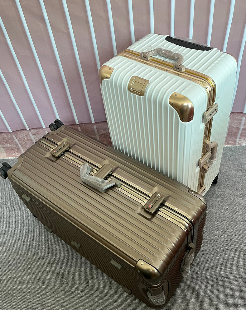 Vali kéo du lịch viền nhôm khóa đôi TSA size 20-34inch T1901
