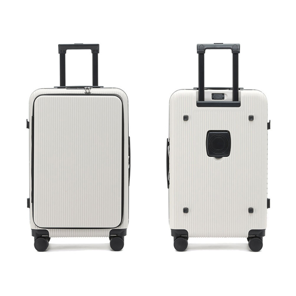 Vali kéo du lịch khóa TSA cổng sạc USB có nắp hông size 20-24inch PH3012