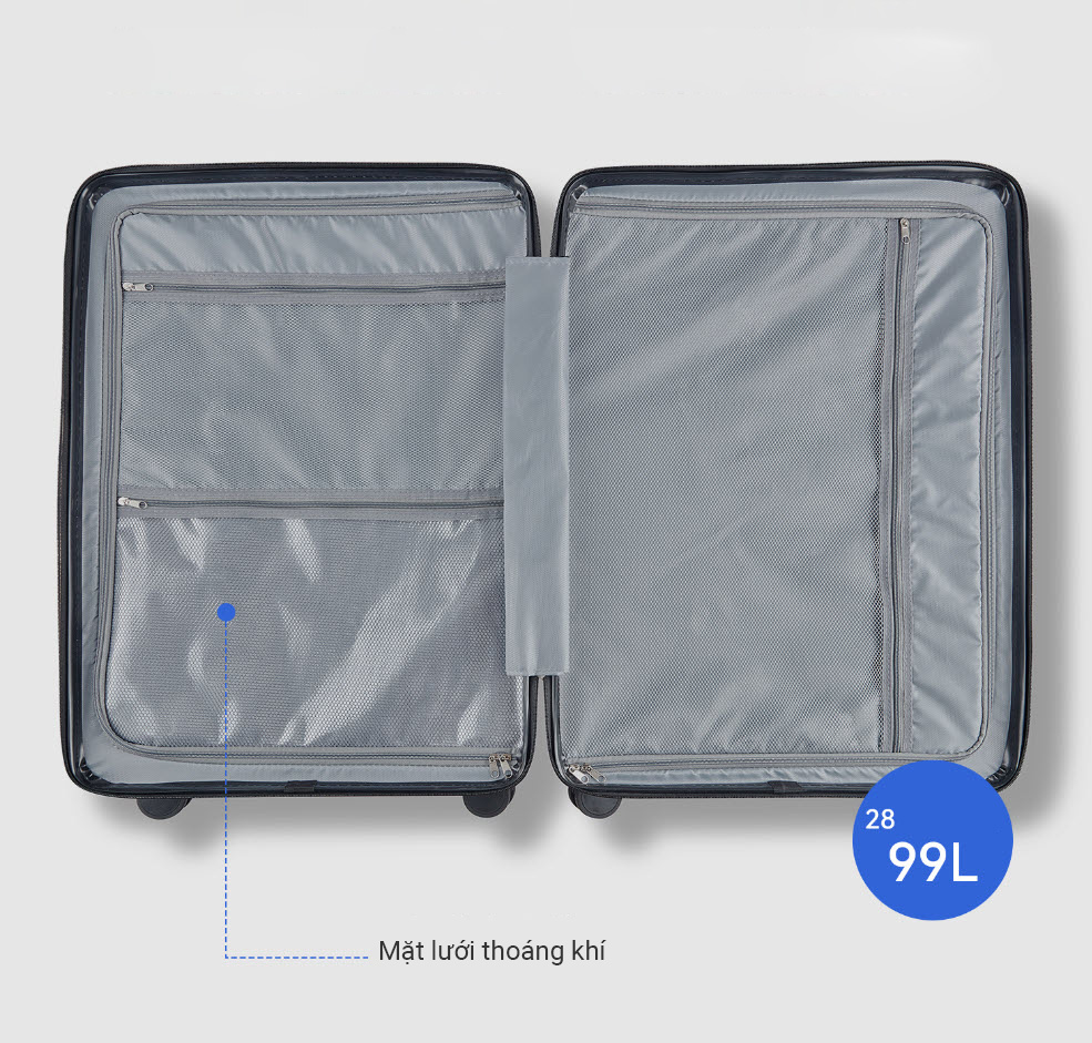 Vali kéo du lịch khóa TSA mặt PC 20-28inch SK6606
