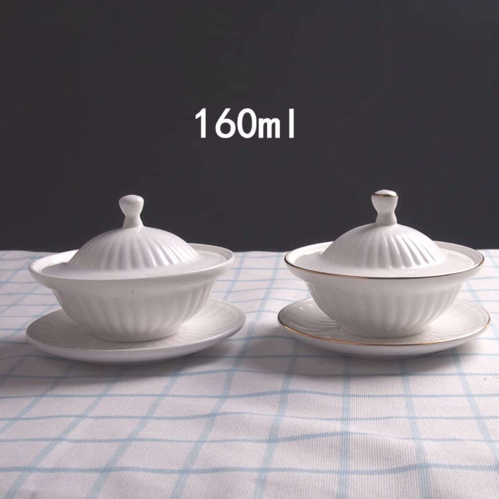Bát đựng Tổ Yến Bào Ngư Hải Sâm Vi Cá có nắp SN1011