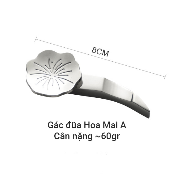 Gác đũa muỗng Hoa Mai inox 304 dùng gác đũa gác muỗng gác nĩa OEM YMV11