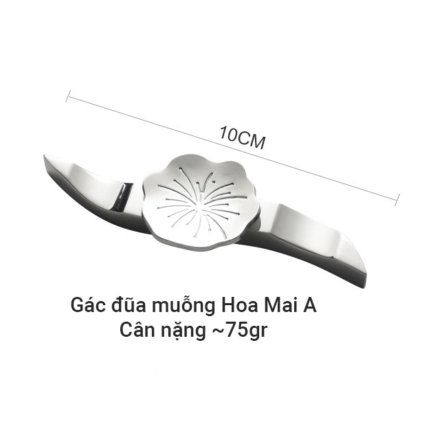 Gác đũa muỗng Hoa Mai inox 304 dùng gác đũa gác muỗng gác nĩa OEM YMV11
