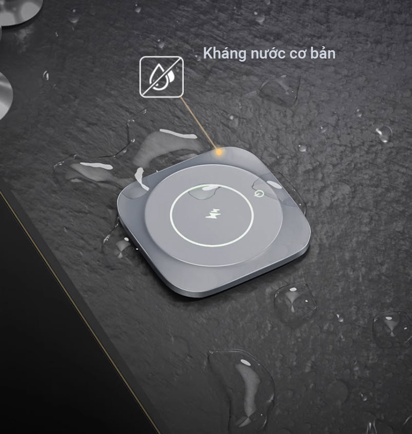 Ổ cắm âm bàn trượt tự động sạc không dây 4 ổ cắm 2 USB-A 2 USB-C OEM BJQP1
