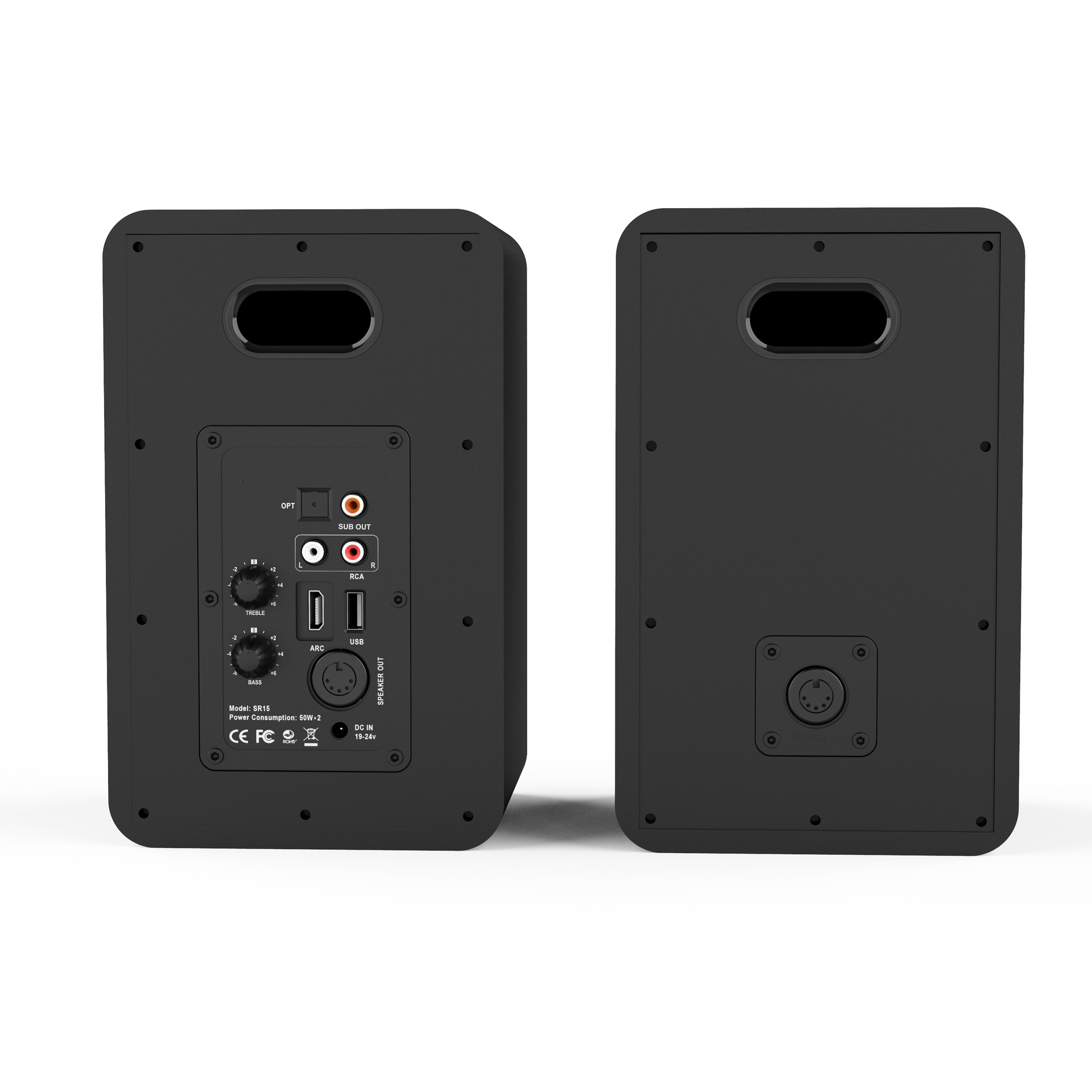 Loa kiểm âm chủ động 4inch Bestisan SR15 đèn led đổi màu 3D bluetooth 5.1