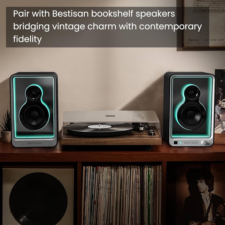 Loa kiểm âm chủ động 4inch Bestisan SR15 đèn led đổi màu 3D bluetooth 5.1