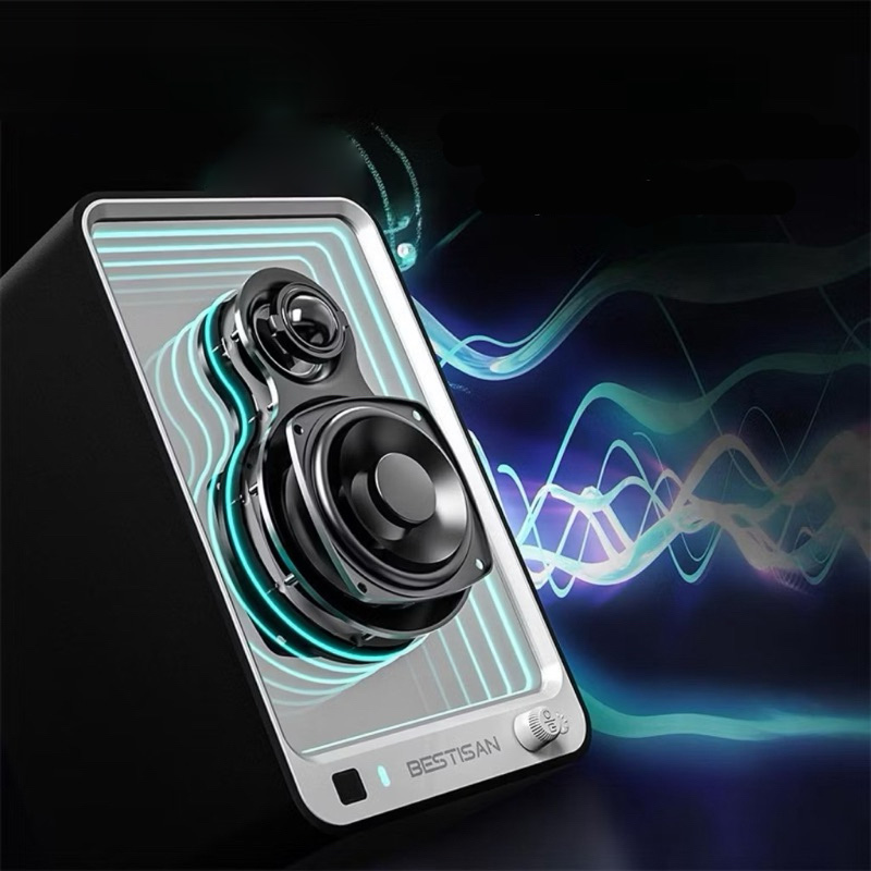 Loa kiểm âm chủ động 4inch Bestisan SR15 đèn led đổi màu 3D bluetooth 5.1