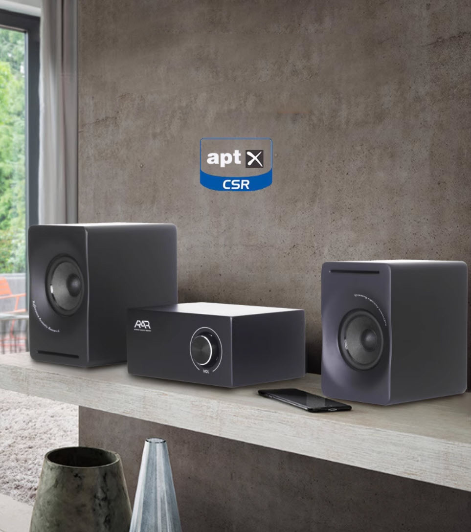 Dàn loa ampli acoustic mini 3inch để bàn ARA-T3 chuẩn DSP & aptX-CSR kết nối bluetooth.