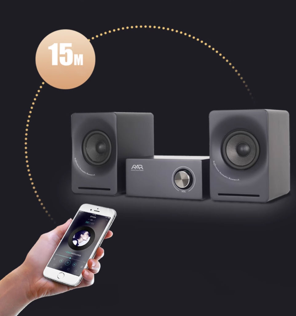 Dàn loa ampli acoustic mini 3inch để bàn ARA-T3 chuẩn DSP & aptX-CSR kết nối bluetooth.