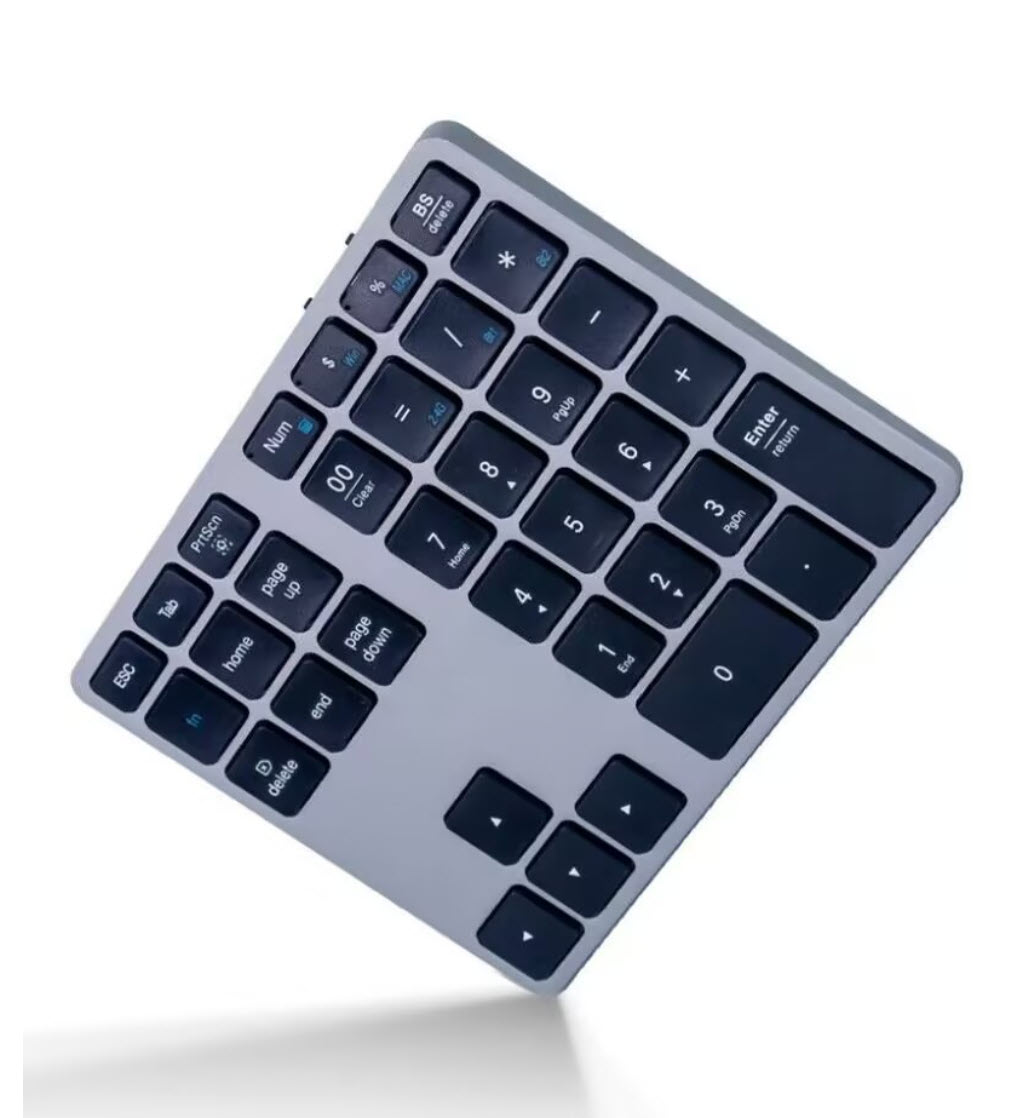 Bàn phím số không dây đa năng có bluetooth pin 300mAh JM011 vỏ hợp kim nhôm
