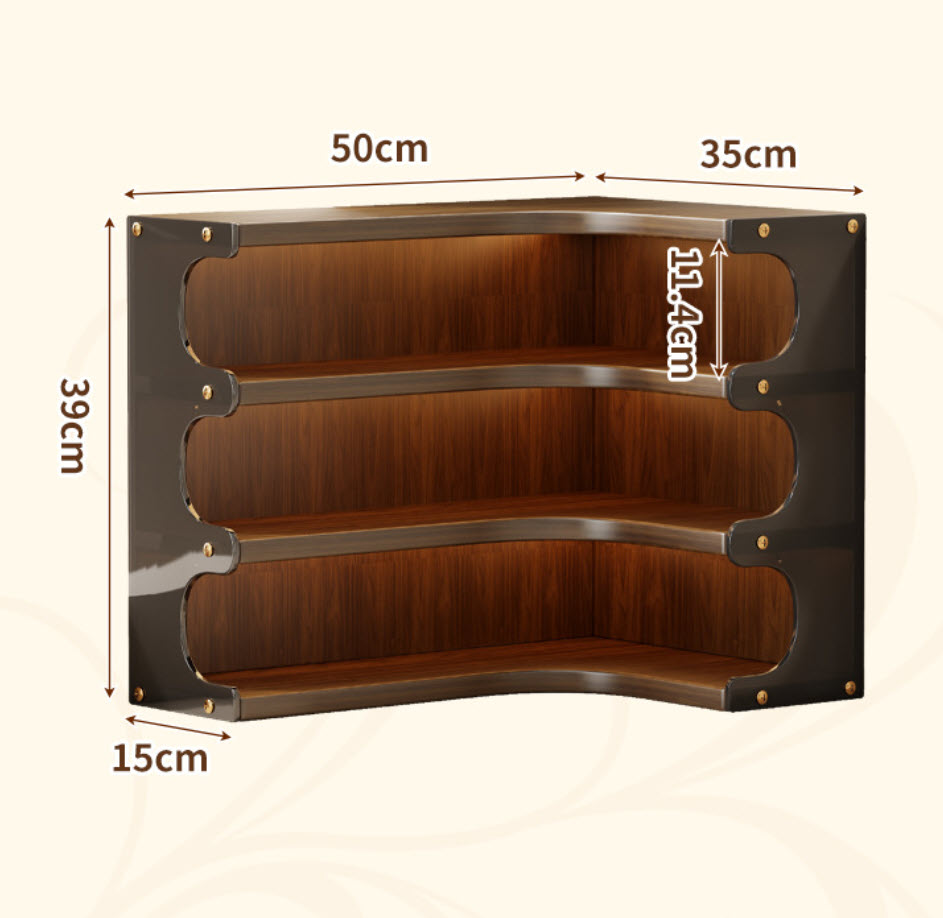 Kệ để mỹ phẩm trang sức kệ ly để bàn THC11 chất liệu acrylic và gỗ