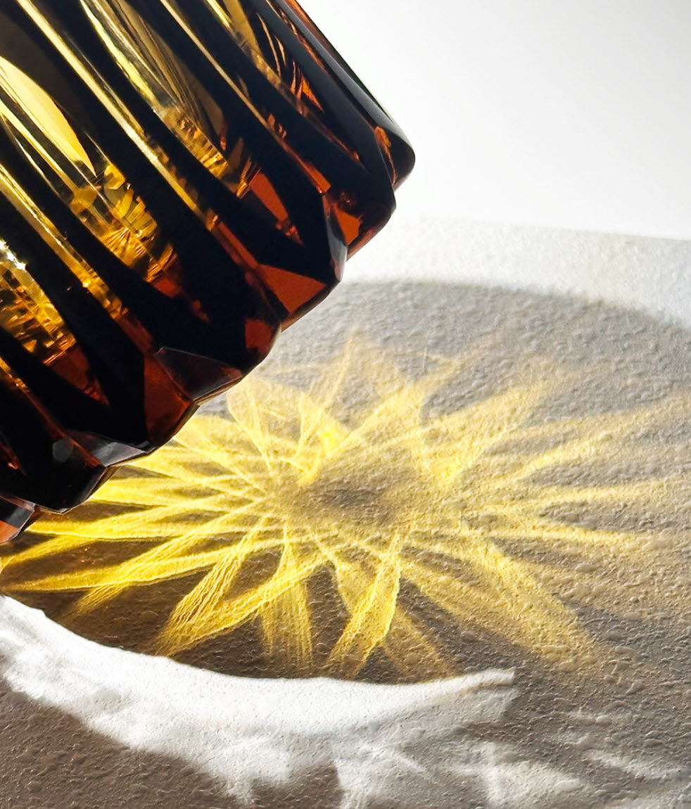 Ly whisky pha lê 280ml chế tác thủ công Edo Kiriko mẫu Glowing Day Vianasa VS3121