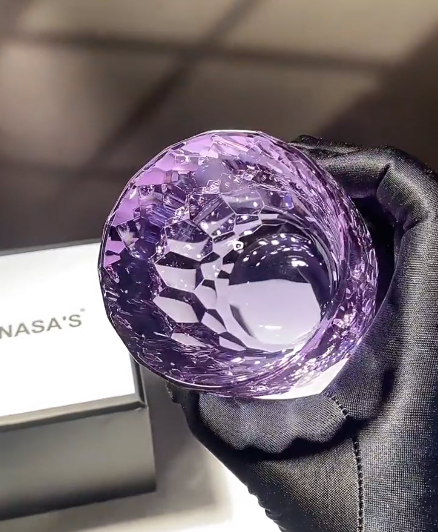 Ly whisky pha lê 5A 210ml chế tác thủ công Edo Kiriko mẫu K9 Diamon Vianasa VS3435