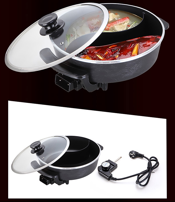 Lẩu điện 4.5L hợp kim nhôm 1800W Gather King VNDGK08