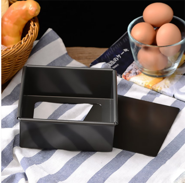 Khuôn làm bánh vuông Sanneng SN5121, chất liệu hợp kim nhôm, đế rời.