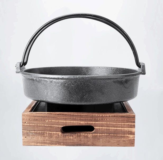 Nồi gang đáy bằng quai xách YCY CGCD09