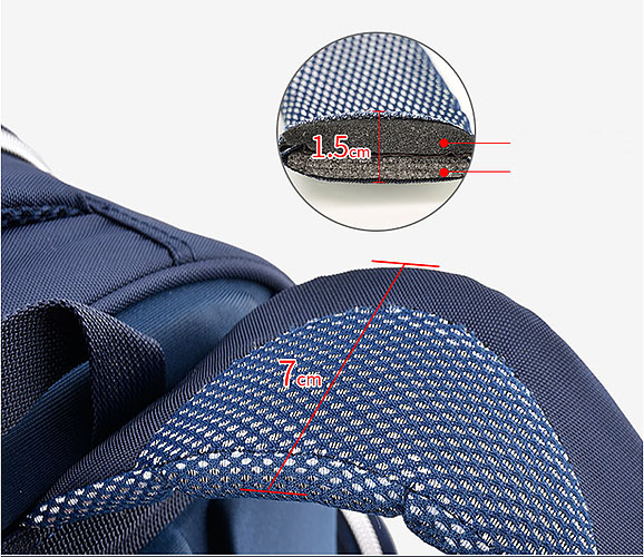 Balo cặp chống gù Oxford X178 chất liệu PES & PU chống nước tốt.