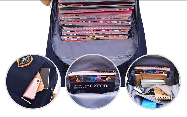Balo cặp chống gù Oxford X426 chất liệu Polyester chống nước tốt.