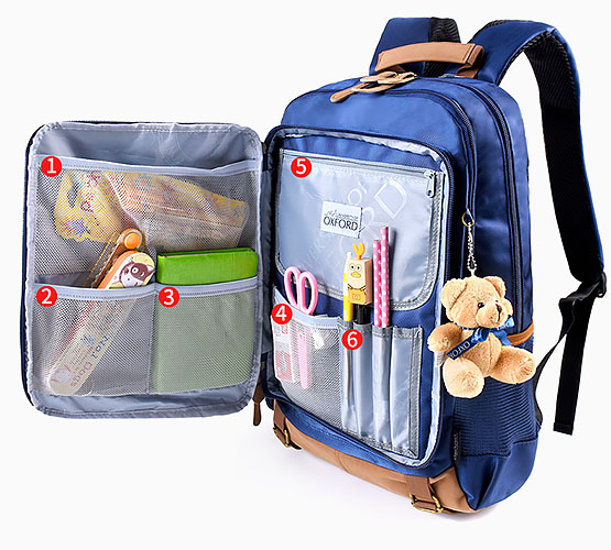 Balo cặp chống gù Oxford X186 chất liệu Polyester chống nước tốt.
