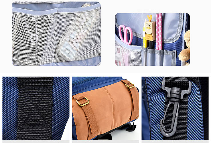 Balo cặp chống gù Oxford X186 chất liệu Polyester chống nước tốt.