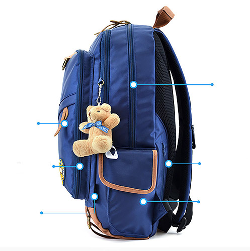 Balo cặp chống gù Oxford X186 chất liệu Polyester chống nước tốt.