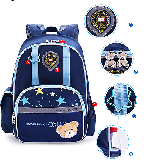 Balo cặp chống gù Oxford X873 chất liệu Polyester chống nước tốt.